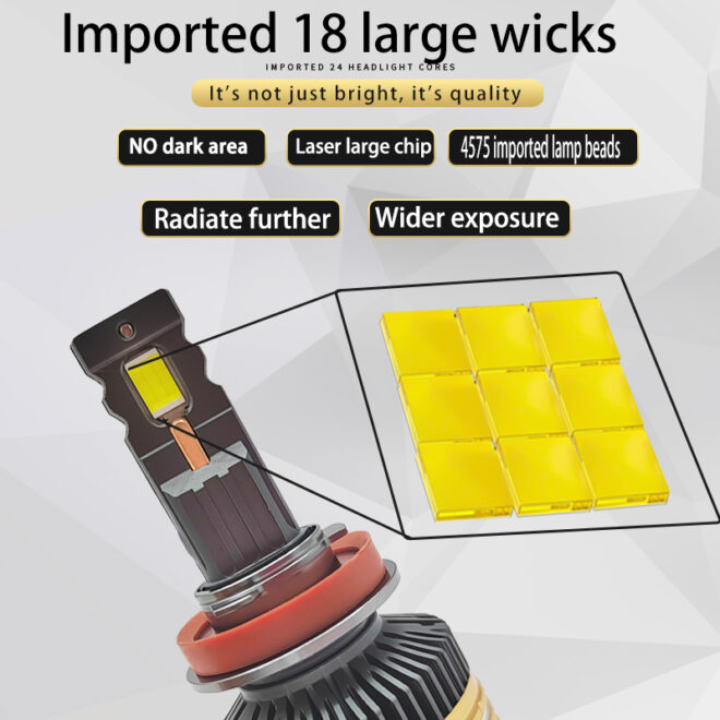 OEM/ODM wholesale  H4 led super bright 300W car accessories H7 H11 9005 9006 headlight bulb - Image 2