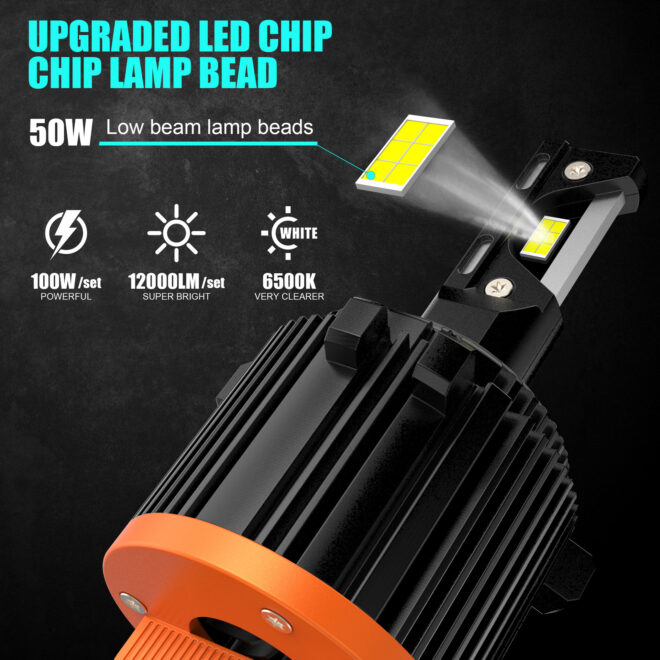 Factory wholesale H15 led lights bulb super bright car led headlight plug and play - Image 7