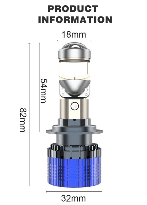 Infitary motorcycle lighting system H4 led light bulb H7 H11 super bright 9005 9006 mini size lens headlight for car - Image 4