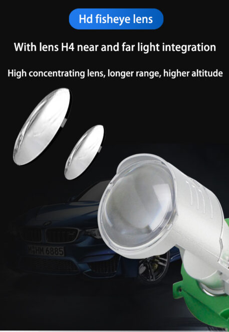 90W motorcycle led headlight bulb H4 lighting system car moto accessories mini size lens headlight super spotlight - Image 9