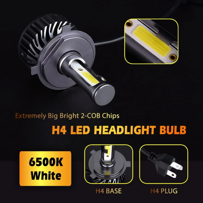 Infitary high quality F2 led headlight bulb running light COB H4 H7 H11 fog light bulb car accessories - Image 3