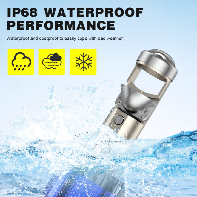 Infitary motorcycle lighting system H4 led light bulb H7 H11 super bright 9005 9006 mini size lens headlight for car - Image 7