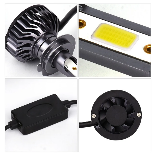 Infitary high quality F2 led headlight bulb running light COB H4 H7 H11 fog light bulb car accessories - Image 5