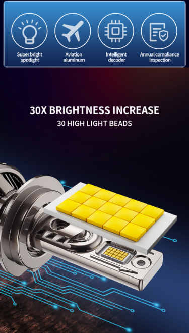 H4 led lights Car accessories led headlights bulb mini size double cooper tubes H7 9005 9006 headlamp - Image 3