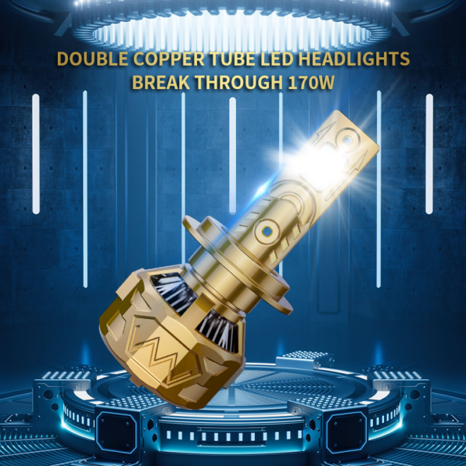 H7 led headlight bulb super bright 170W auto headlamp plug and play running light bulb - Image 7