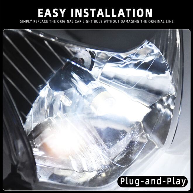 Factory hot sale motorcycle led light bulb H4 fog light mini lens motorcycle parts led headlight - Image 3