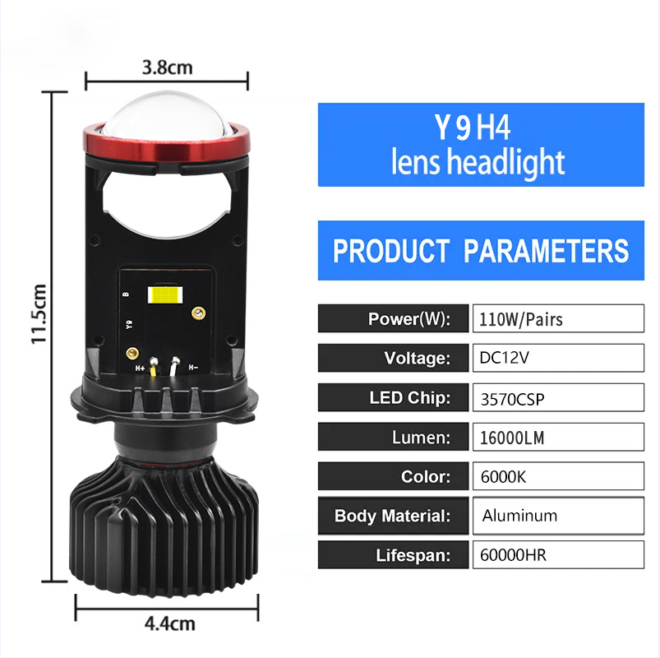 Infitary Y9 auto motorcycle accessories lighting system led headlight bulb mini driving lights for motorcycle super bright - Image 3