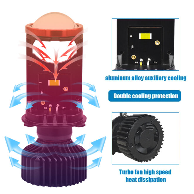 Infitary Y9 auto motorcycle accessories lighting system led headlight bulb mini driving lights for motorcycle super bright - Image 2