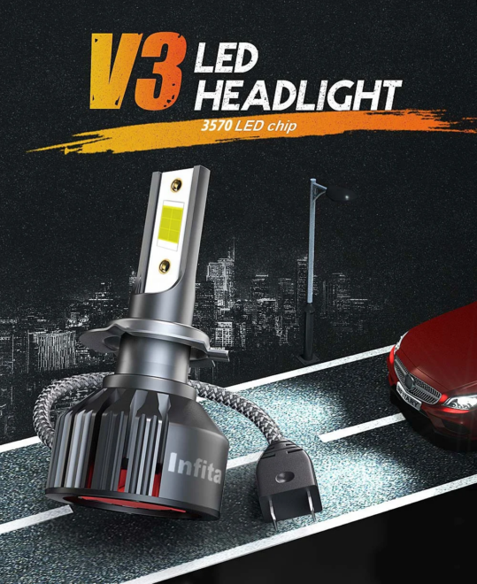 New arrival 72W car H4 led light bulb  headlamp CSP3570 H7 H11 9005 9006 headlight fog light - Image 3