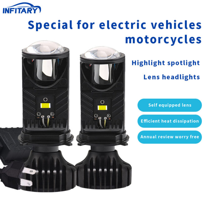 Infitary wholesale auto Y6 led headlight bulb motorcycle light H4 lens led light for motorcycle accessories - Image 7