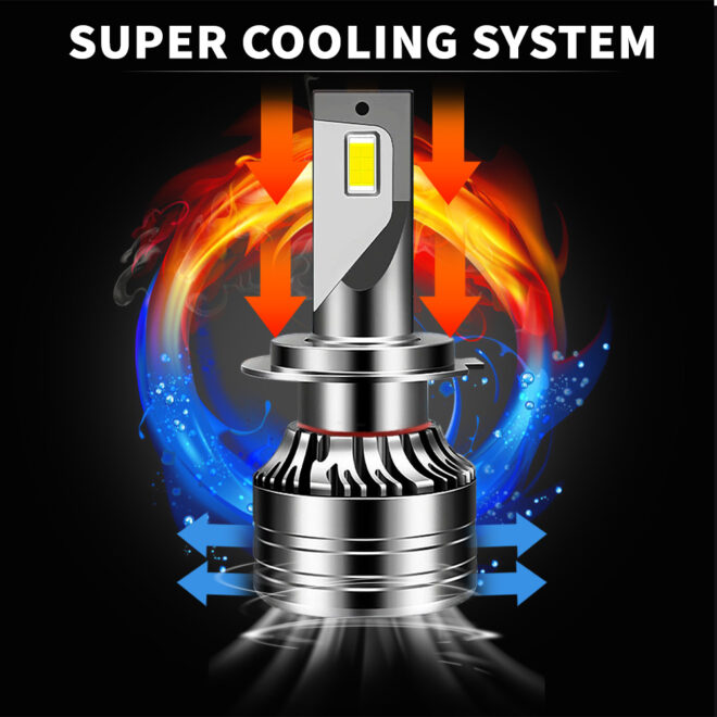 Infitary led headlight bulb 120W super bright auto lighting system H4 H7 H11 fog light for car - Image 3