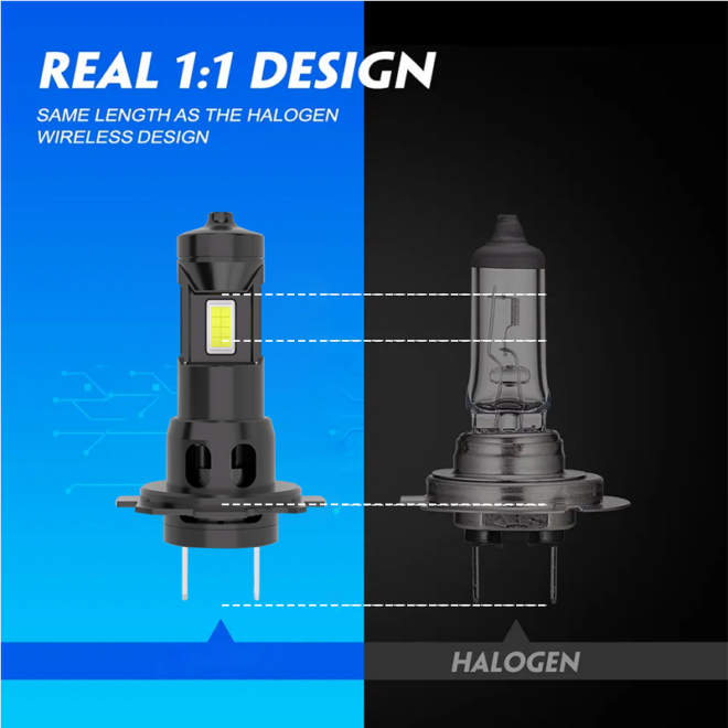Play and plug auto lighting system car led headlight bulb H4 canbus H7 H11 light projector - Image 4