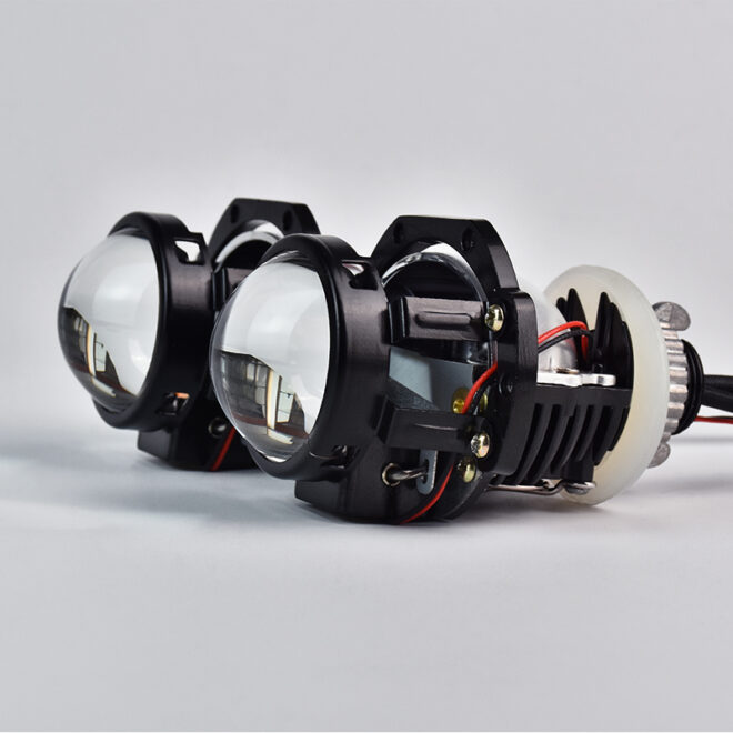 New arrival 1.8inch car led headlight bulb Bi led projector fog light running light H4 H7 car light auto headlamp - Image 6